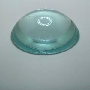 Aqua Blue Glass Dome Magnifying Paperweight Decorative Home‎ Decor